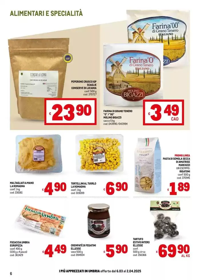 Sapori d'Italia -Umbria da 6 marzo a 2 aprile di 2025 - Pagina del volantino 6