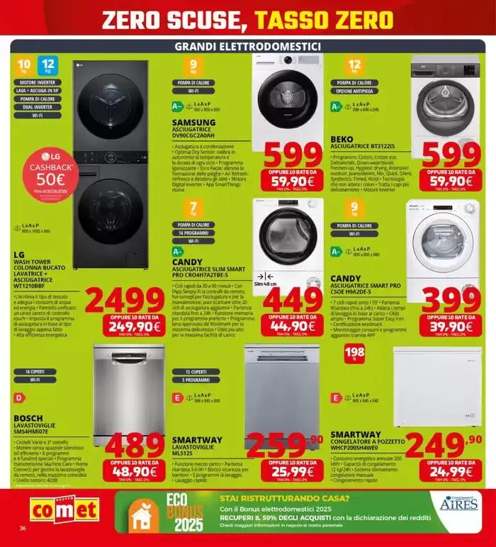 Zero scusa, tasso zero da Comet! da 3 aprile a 16 aprile di 2025 - Pagina del volantino 36