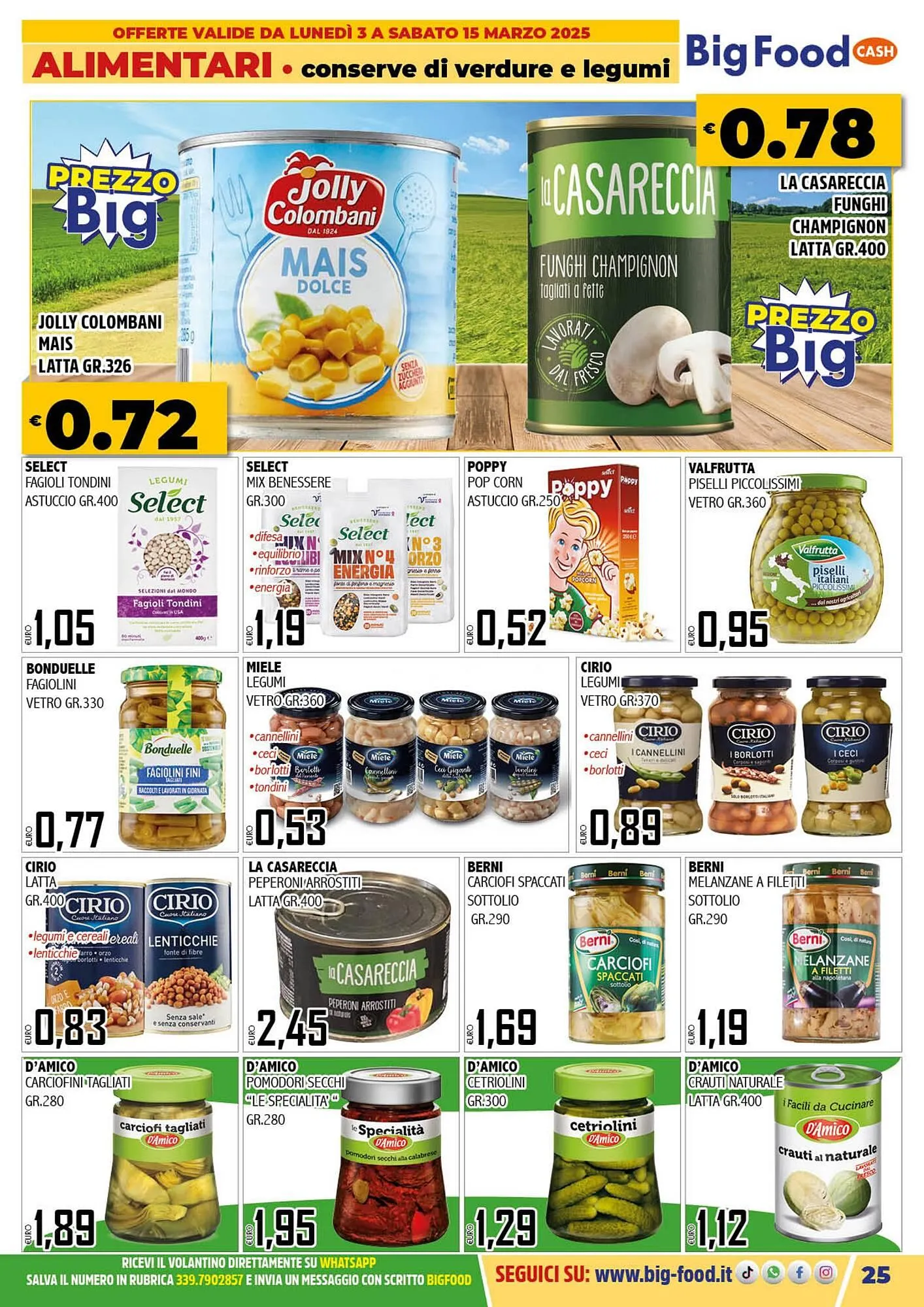 Volantino Big Food da 3 marzo a 15 marzo di 2025 - Pagina del volantino 25