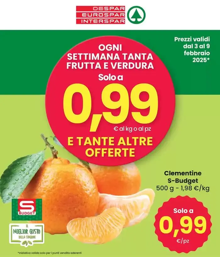 Solo a 0,99 euro da 3 febbraio a 9 febbraio di 2025 - Pagina del volantino 1