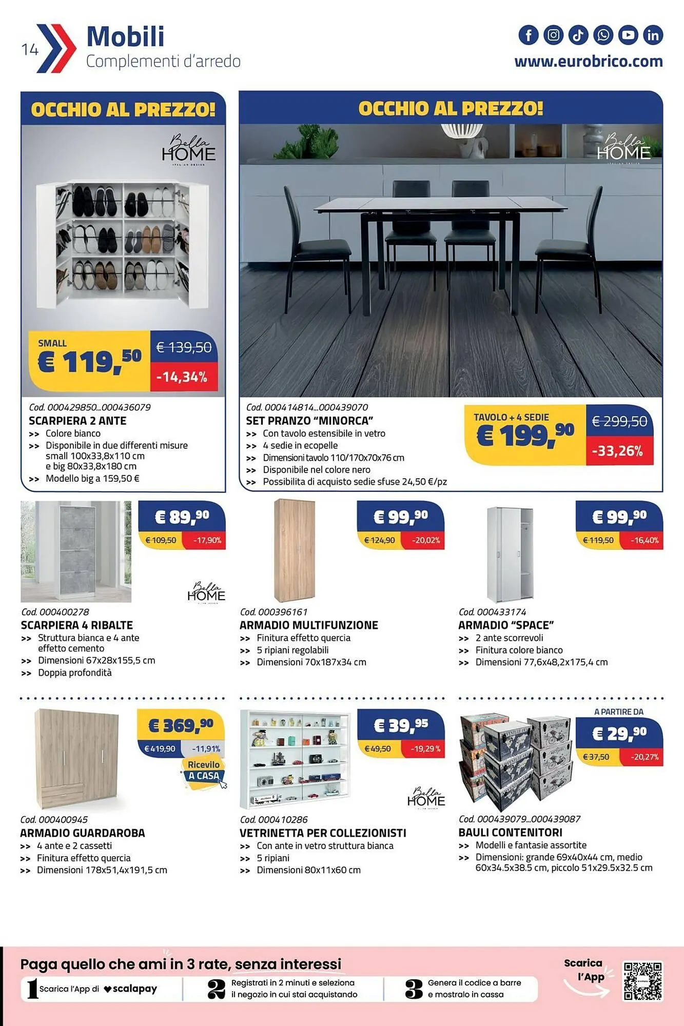 Volantino Eurobrico da 4 dicembre a 6 gennaio di 2026 - Pagina del volantino 14