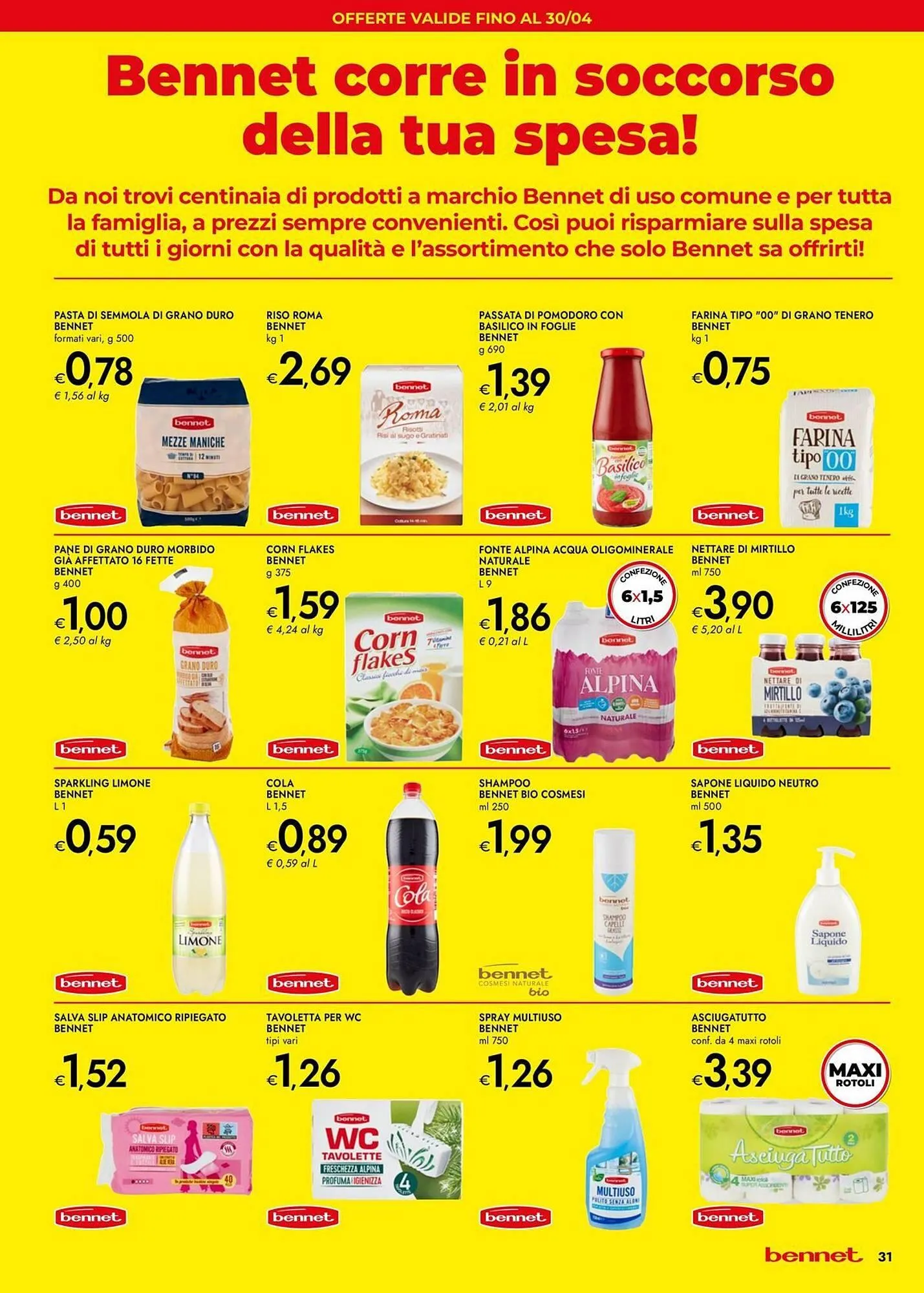 Volantino Bennet da 7 aprile a 21 aprile di 2025 - Pagina del volantino 31