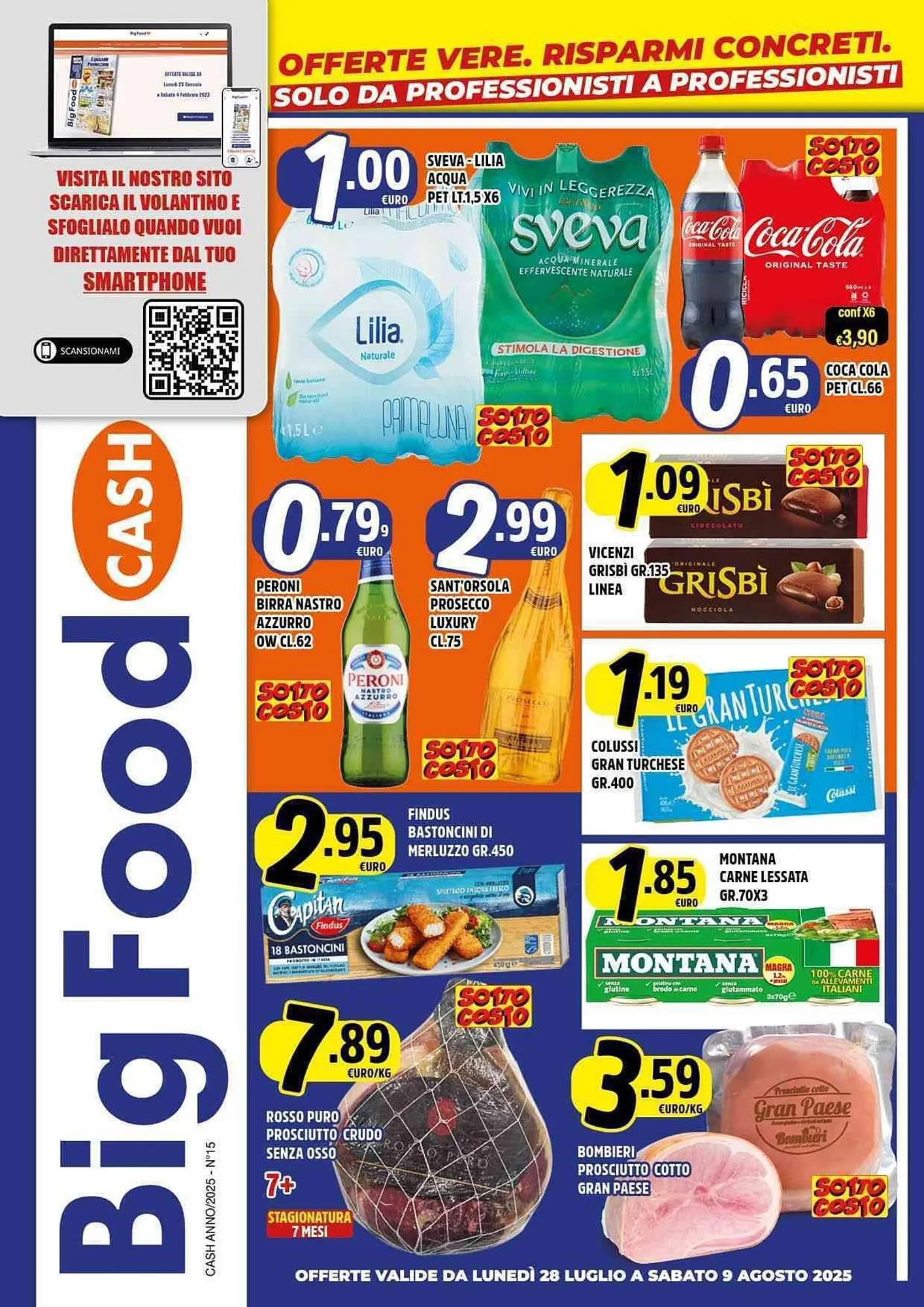 Volantino Big Food da 28 luglio a 9 agosto di 2025 - Pagina del volantino 1