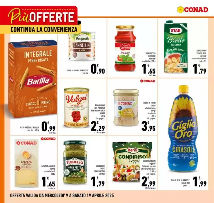 Più offerte continua la Convenienza da 9 aprile a 19 aprile di 2025 - Pagina del volantino 1