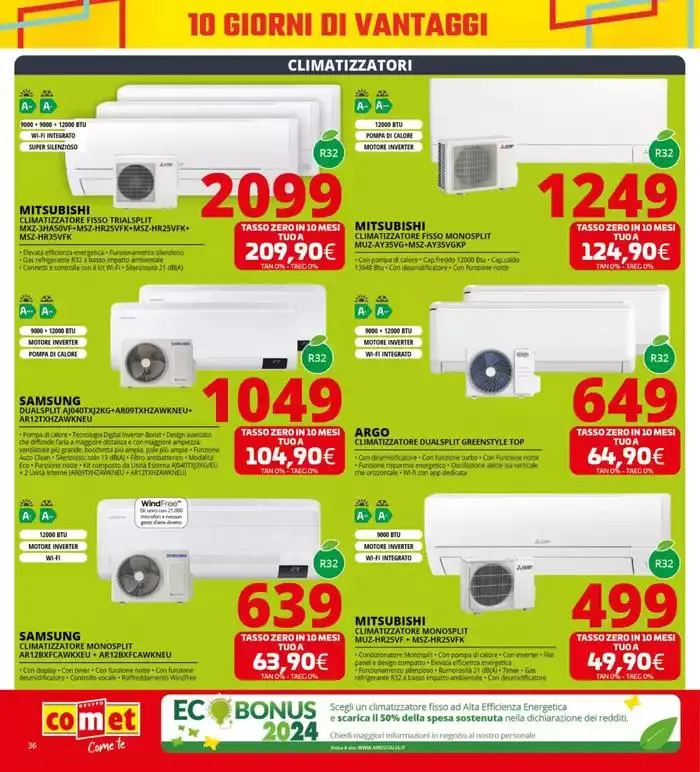 10 rate a tasso zero da Comet! da 10 ottobre a 20 ottobre di 2024 - Pagina del volantino 36