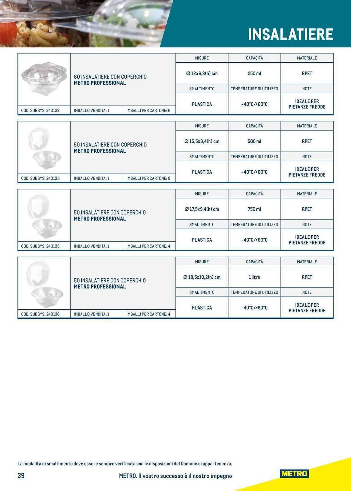 Volantino Metro da 27 luglio a 23 luglio di 2024 - Pagina del volantino 39