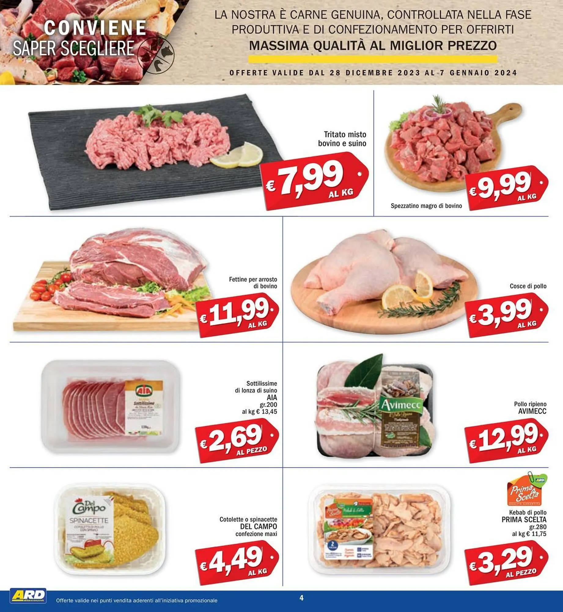 Volantino Ard Discount da 28 dicembre a 7 gennaio di 2024 - Pagina del volantino 4