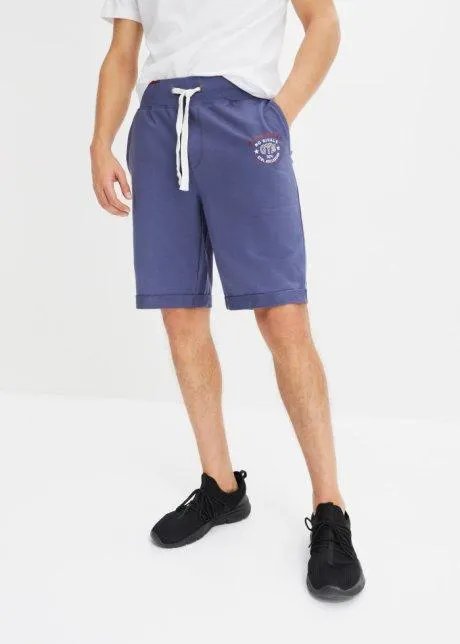 Bermuda in felpa con stampa