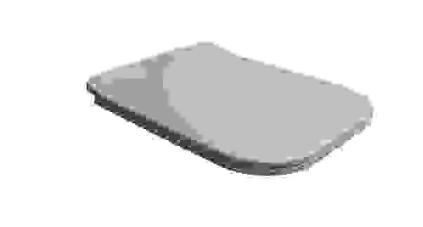 COPRIWATER TOM IN TERMOINDURENTE BIANCO BIANCO CON CERNIERE IN ACCIAIO E SOFT CLOSE