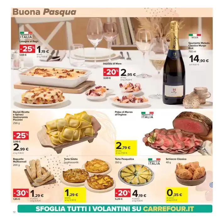 Sconti di pasqua da 8 aprile a 21 aprile di 2025 - Pagina del volantino 12