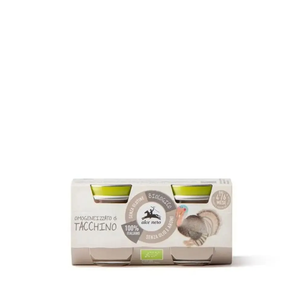 Alce Nero Baby omogeneizzato di tacchino bio gr.80x2