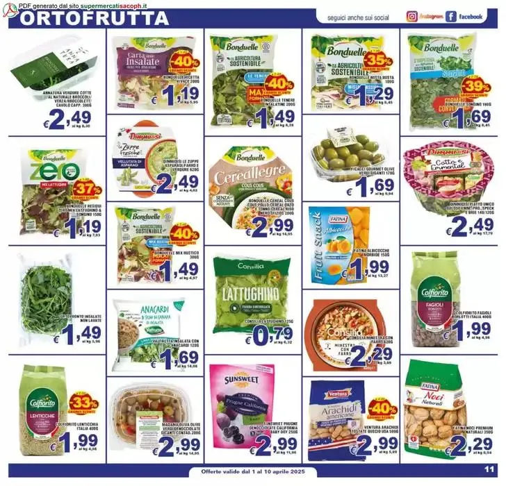 Sottocosto da 1 aprile a 10 aprile di 2025 - Pagina del volantino 11