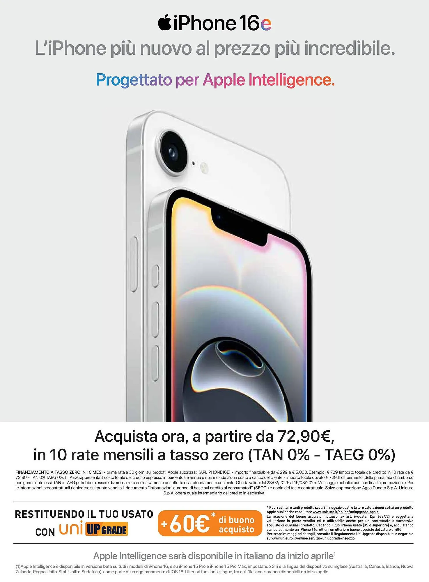 Volantino Unieuro da 28 febbraio a 19 marzo di 2025 - Pagina del volantino 40