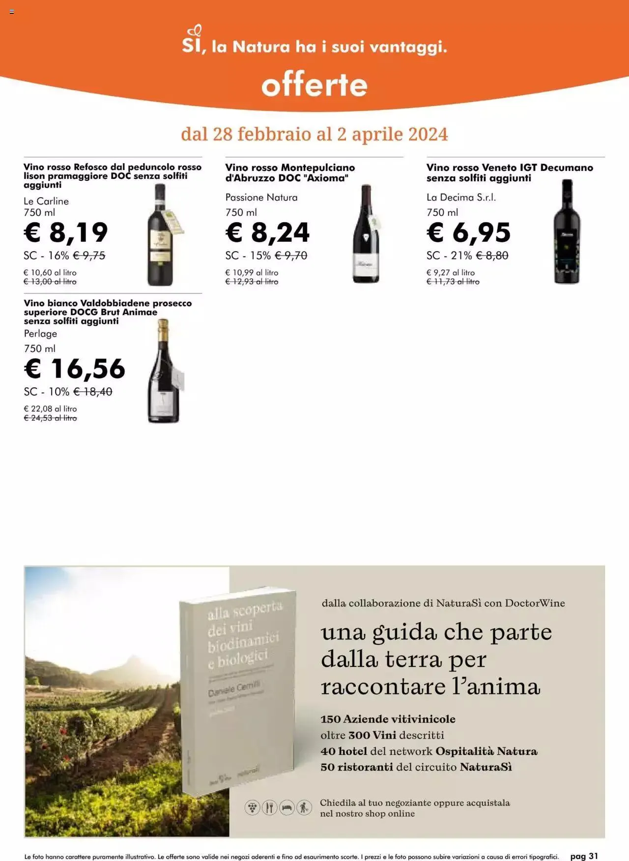 Volantino Natura Sì da 28 febbraio a 2 aprile di 2024 - Pagina del volantino 31