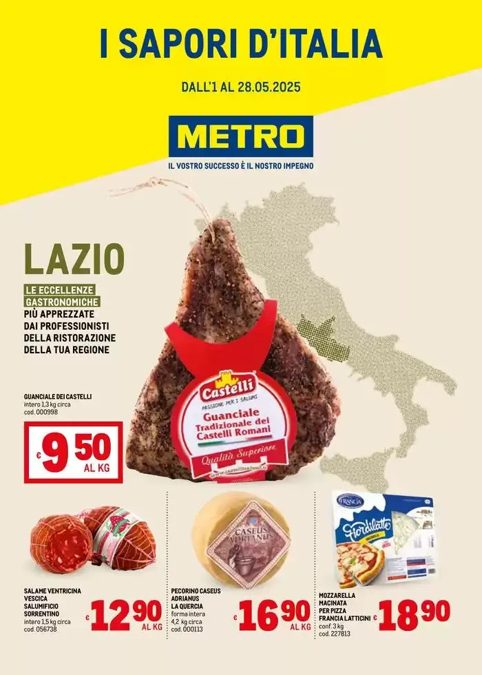 Sapori d'Italia -Lazio da 2 maggio a 28 maggio di 2025 - Pagina del volantino 1