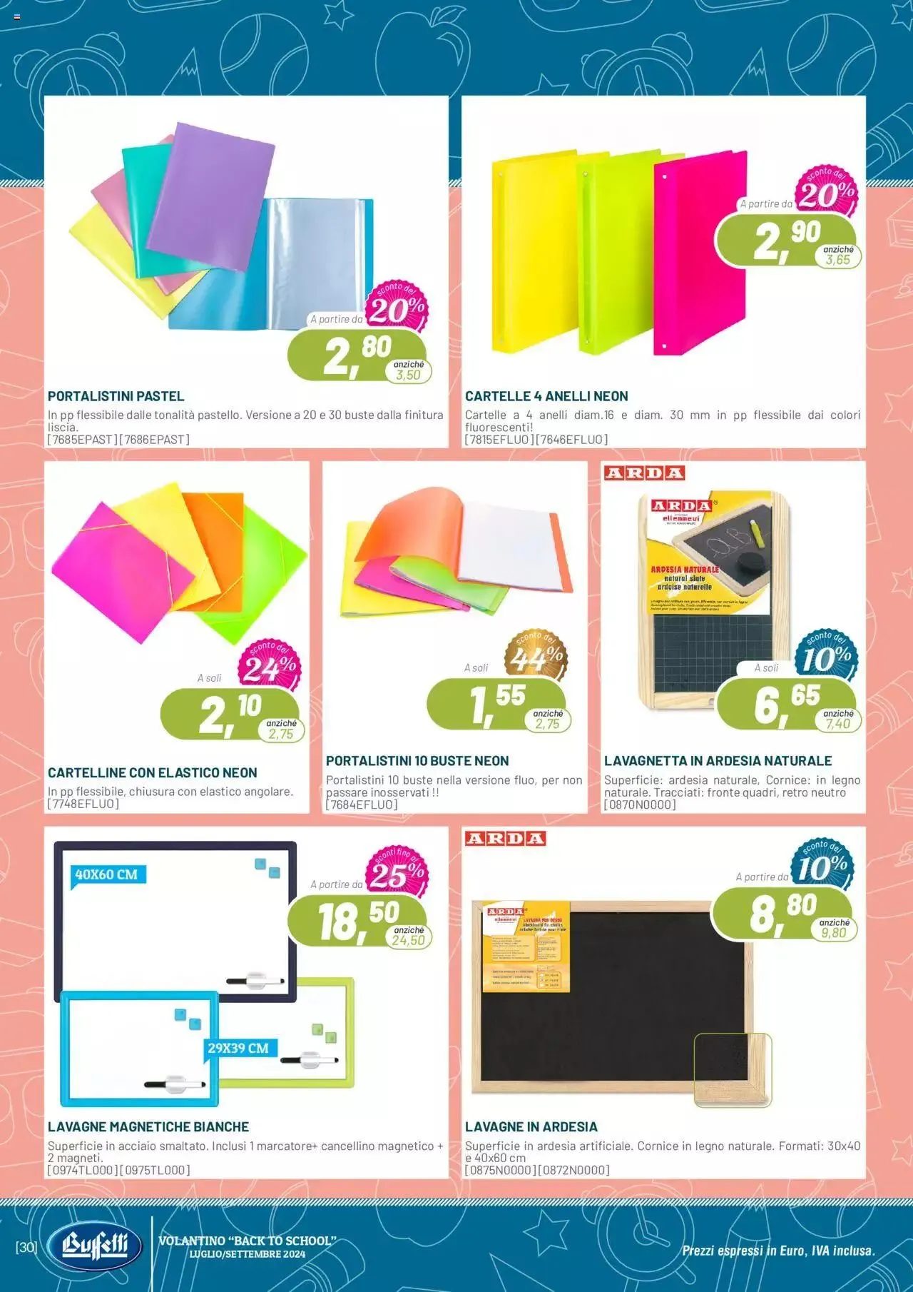 Volantino Buffetti da 1 luglio a 30 settembre di 2024 - Pagina del volantino 30