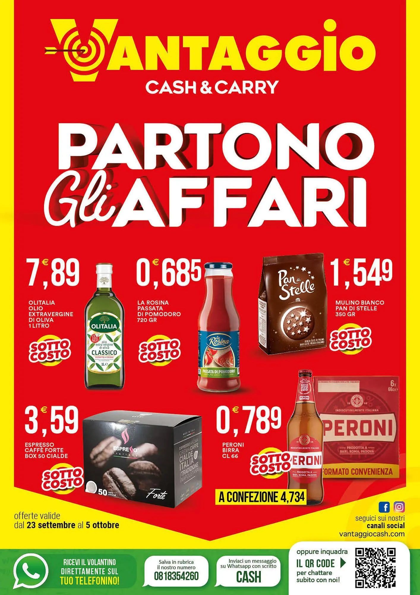 Volantino Vantaggio Cash&Carry da 22 settembre a 5 ottobre di 2024 - Pagina del volantino 1