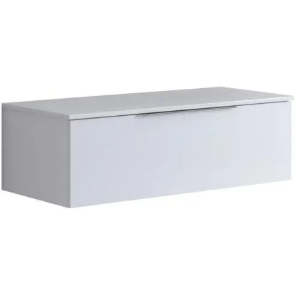 Cassettiera Bali 100 cm con 1 cassetto laccato lucido bianco