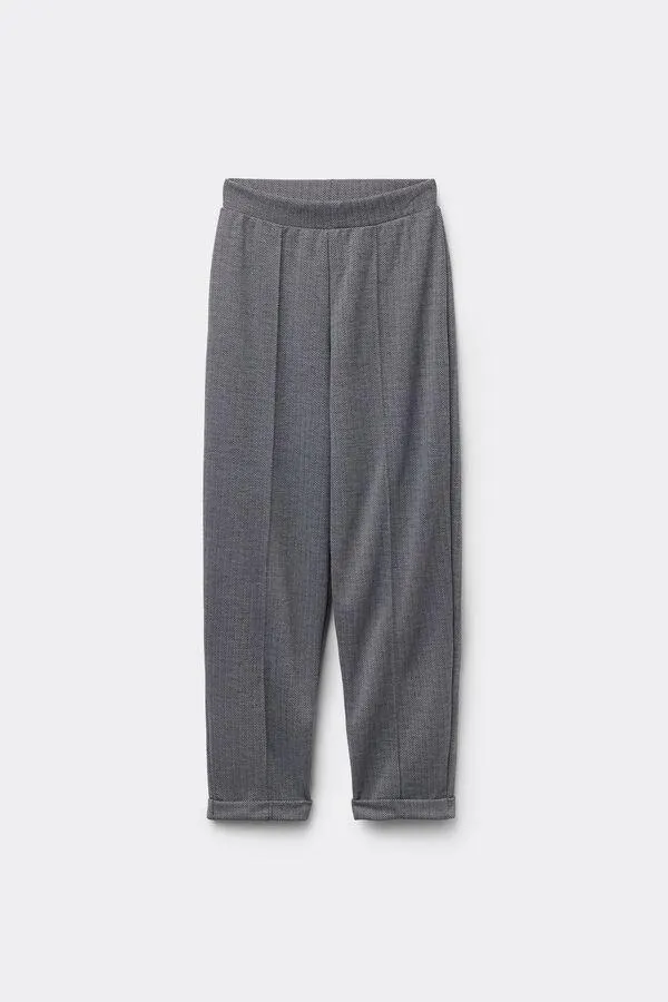 Jogger con Nervature Punto Milano