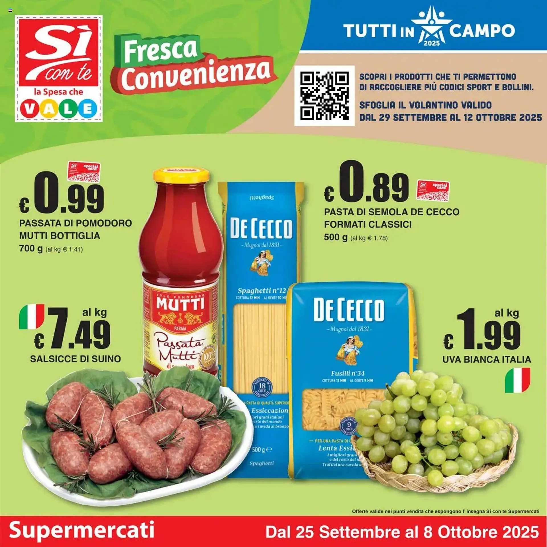 Volantino Sì con te da 25 settembre a 8 ottobre di 2025 - Pagina del volantino 1