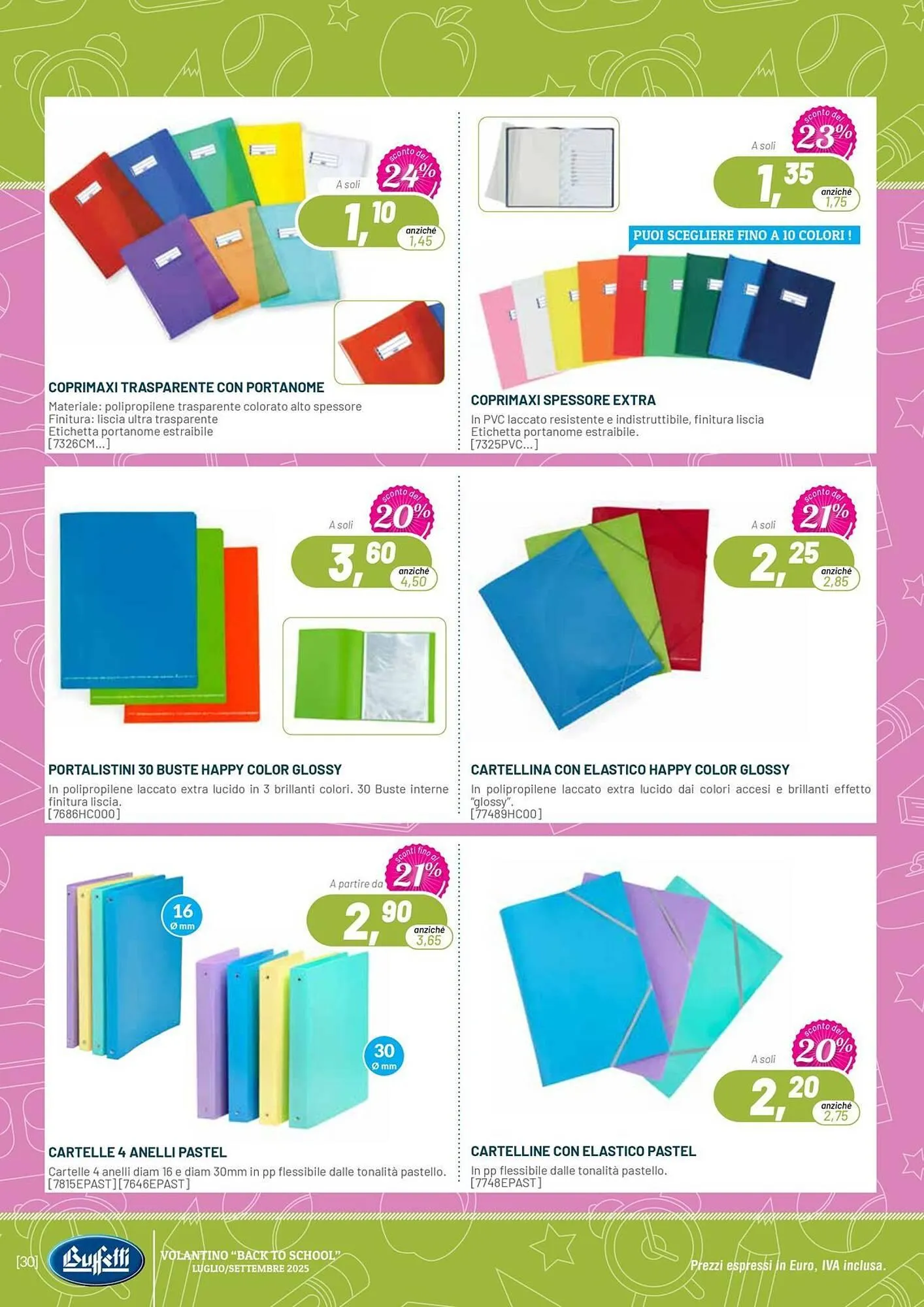 Volantino Buffetti da 1 luglio a 30 settembre di 2025 - Pagina del volantino 30