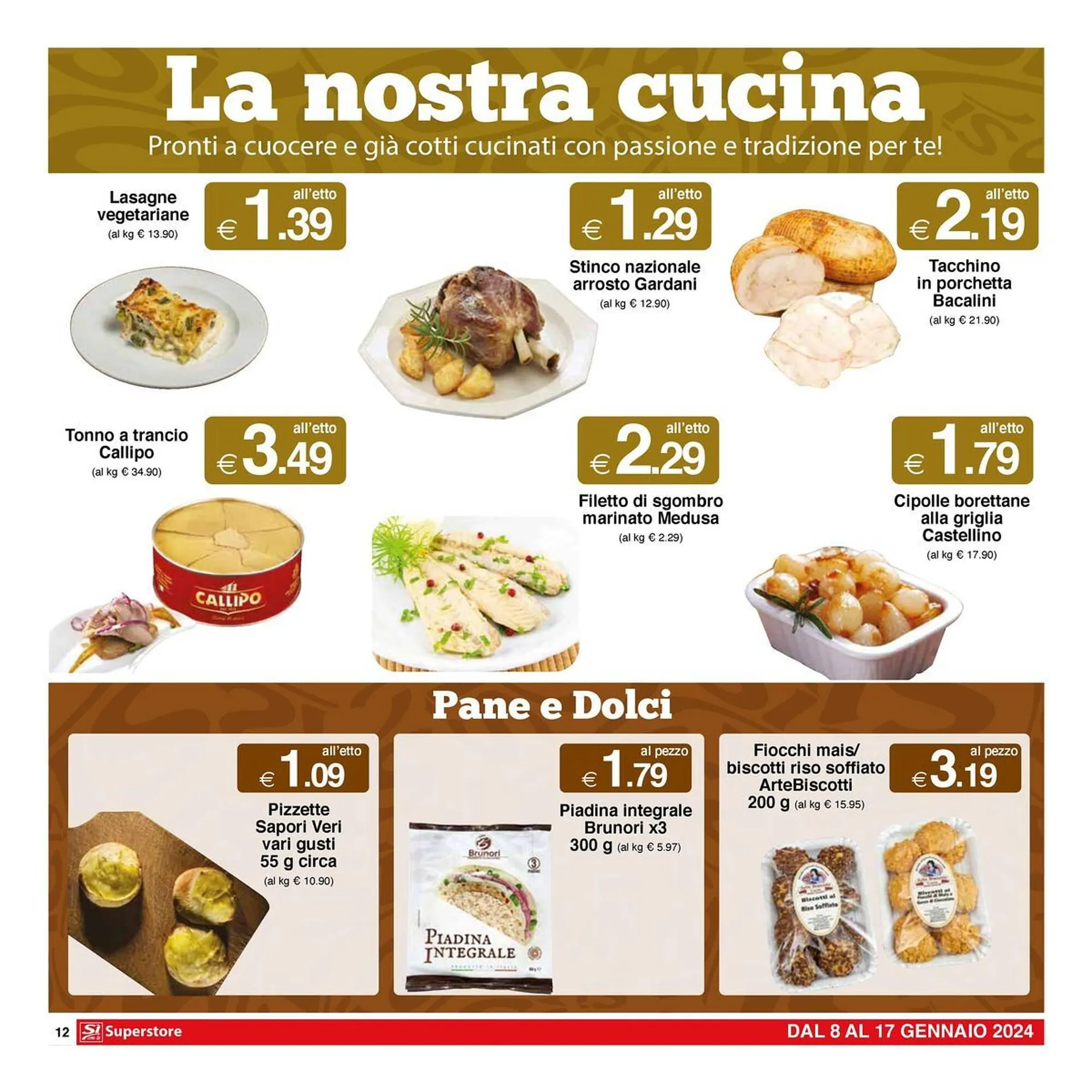 Volantino Sì con te Superstore da 8 gennaio a 17 gennaio di 2024 - Pagina del volantino 12