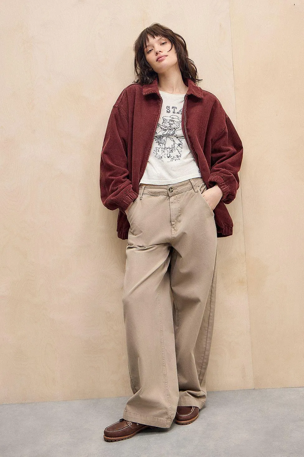 Giacca Harrington in Velluto a Coste BDG