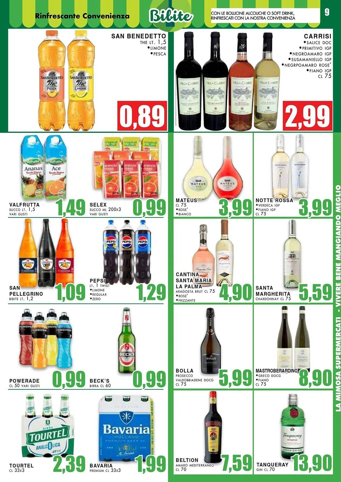 Volantino La Mimosa Supermercati da 25 agosto a 7 settembre di 2025 - Pagina del volantino 9