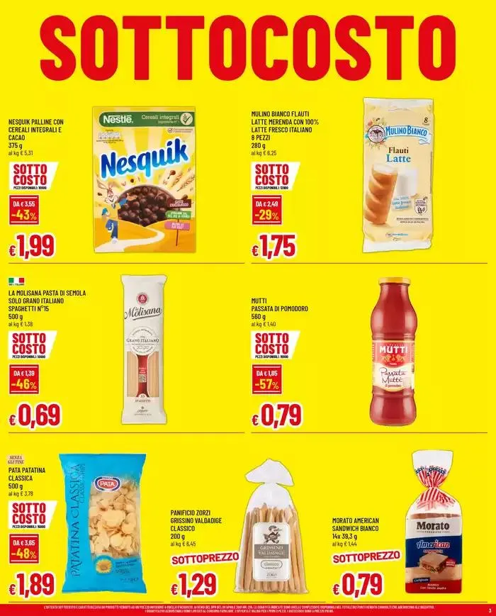 Sottocosto da 27 marzo a 5 aprile di 2025 - Pagina del volantino 3