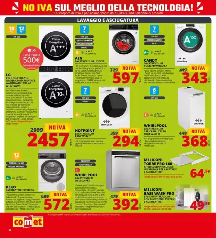 No IVA sul meglio della tecnologia! da 8 maggio a 21 maggio di 2025 - Pagina del volantino 36