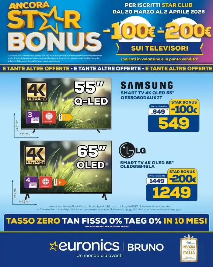 Star Bonus continua -100 euro da 20 marzo a 2 aprile di 2025 - Pagina del volantino 1