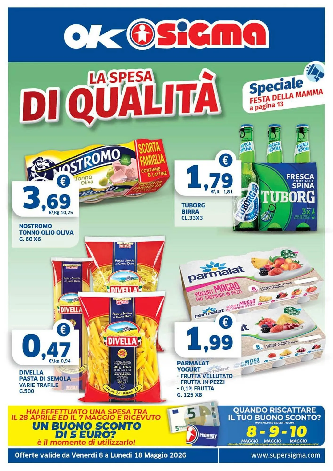 Volantino Ok Sigma da 8 maggio a 18 maggio di 2026 - Pagina del volantino 1