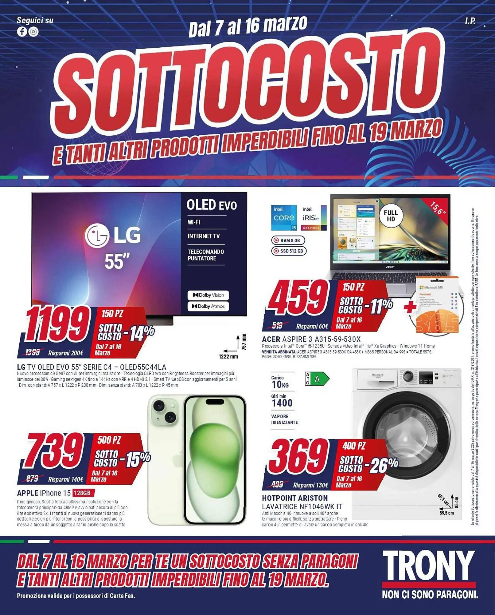 Volantino Trony da 7 marzo a 19 marzo di 2025 - Pagina del volantino 1