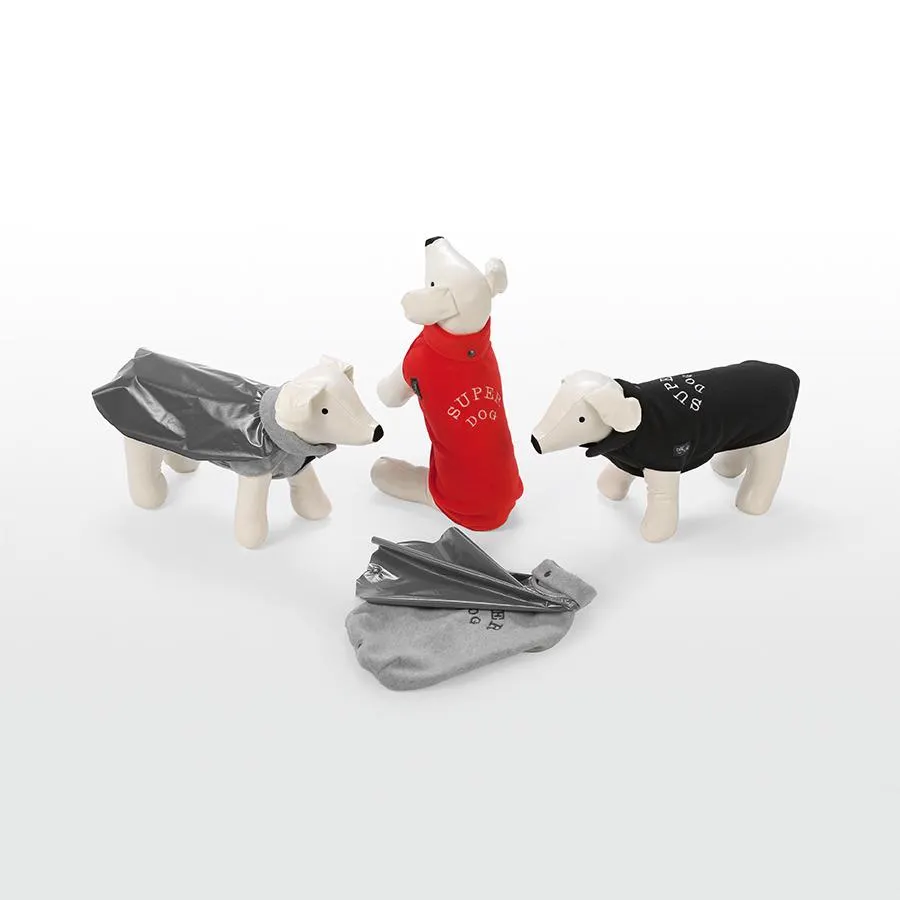 Assen nero maglioncino impermeabile cane dog line