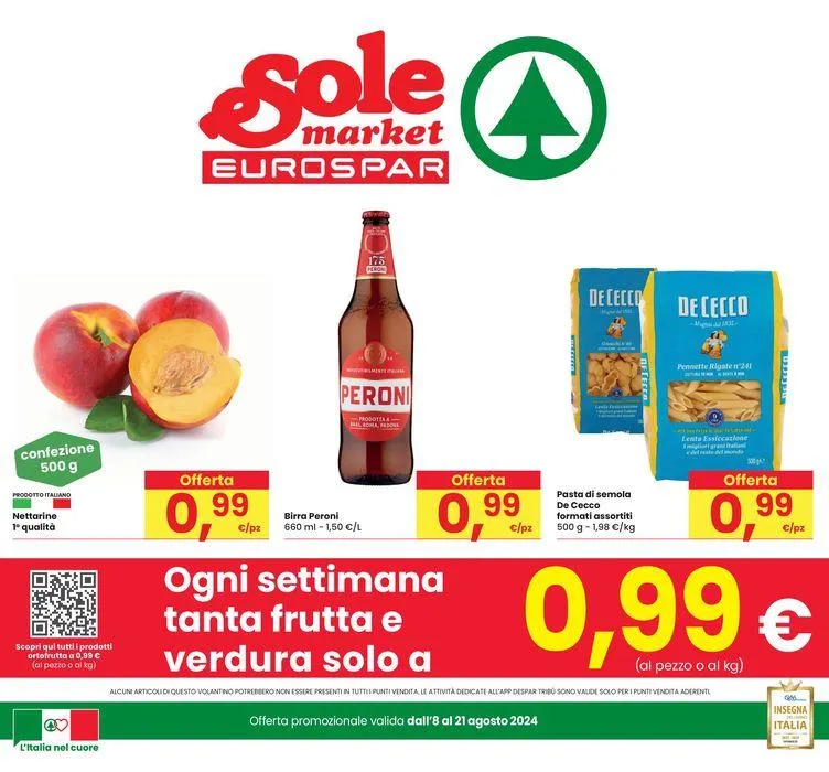 Super offerte da 8 agosto a 21 agosto di 2024 - Pagina del volantino 1