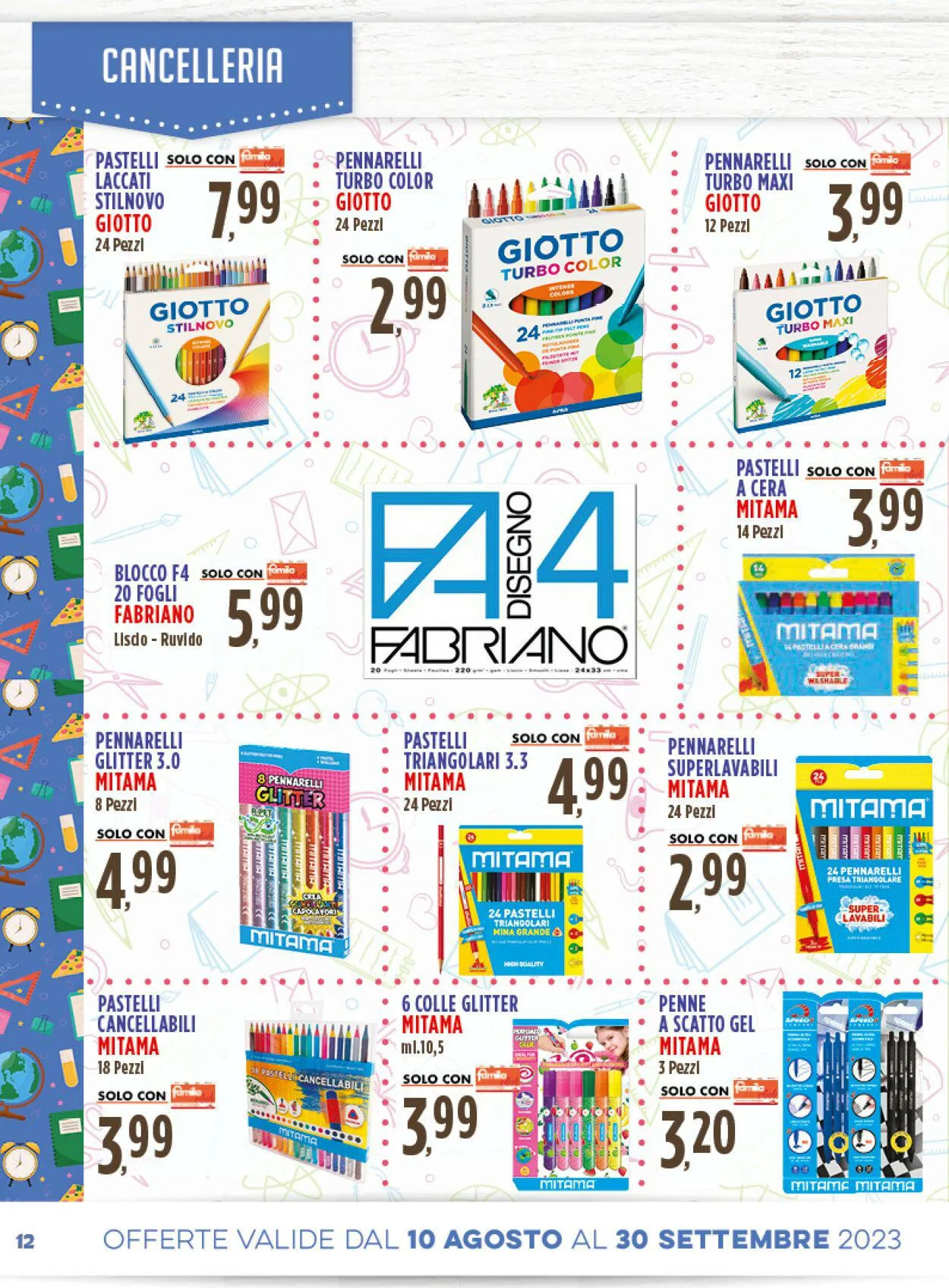 Famila Volantino attuale da 10 agosto a 30 settembre di 2023 - Pagina del volantino 12