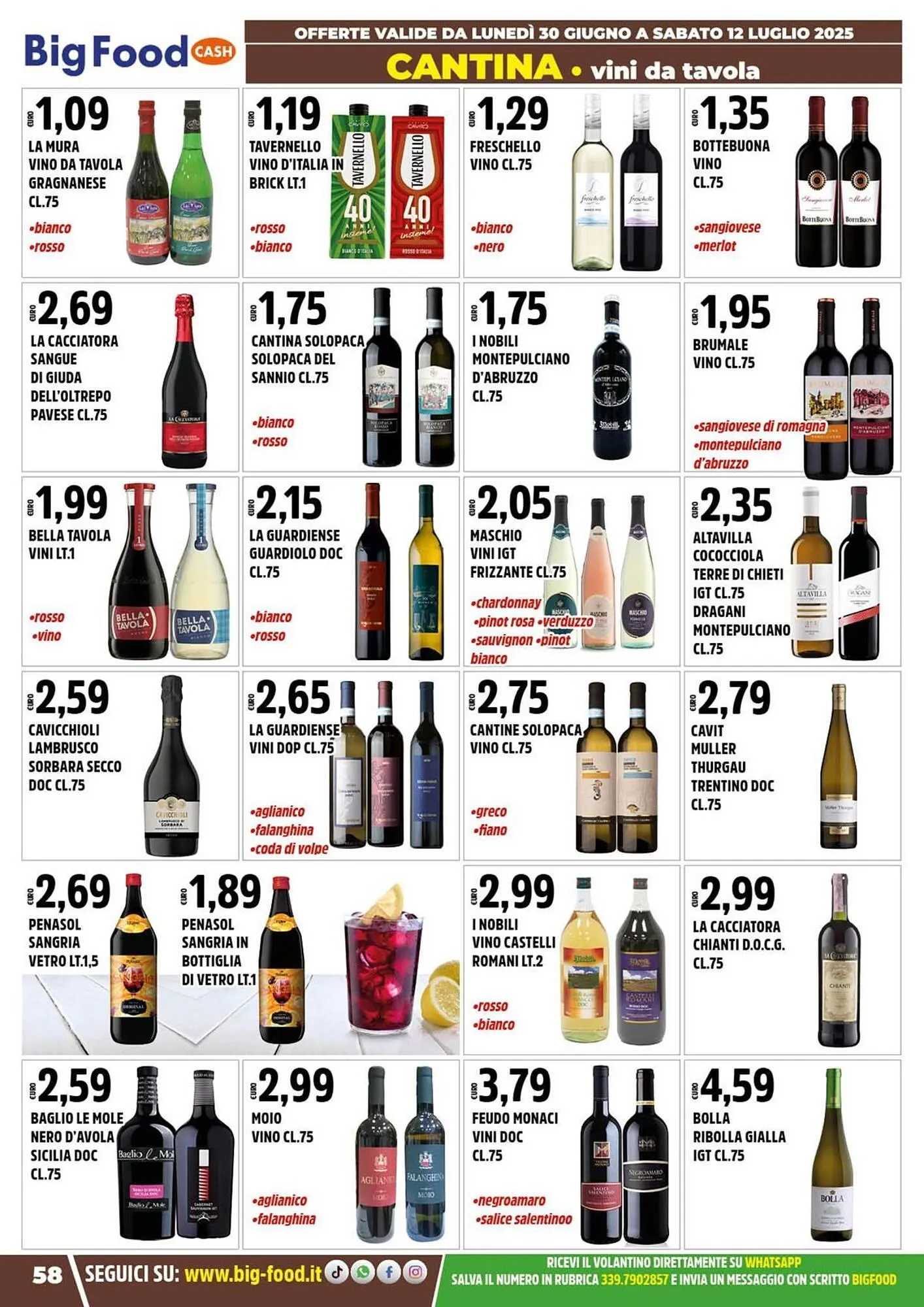 Volantino Big Food da 30 giugno a 12 luglio di 2025 - Pagina del volantino 58