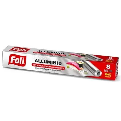 FOLI ROTOLO ALLUMINO 8 METRI