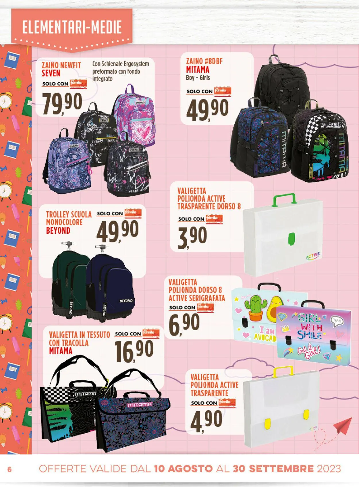 Famila Volantino attuale da 10 agosto a 30 settembre di 2023 - Pagina del volantino 6