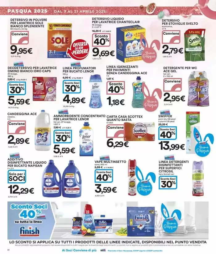 40 prodotti al 40% di sconto da 7 aprile a 21 aprile di 2025 - Pagina del volantino 22