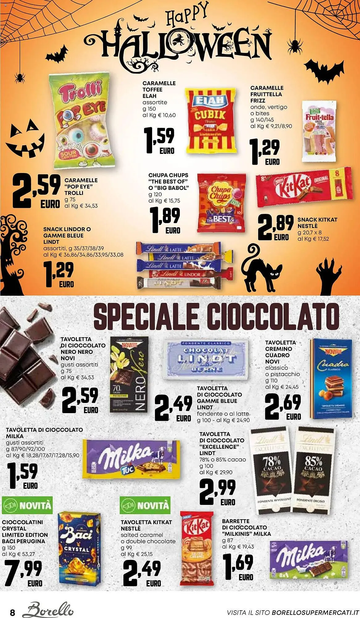 Volantino Borello Supermercati da 23 ottobre a 5 novembre di 2025 - Pagina del volantino 8