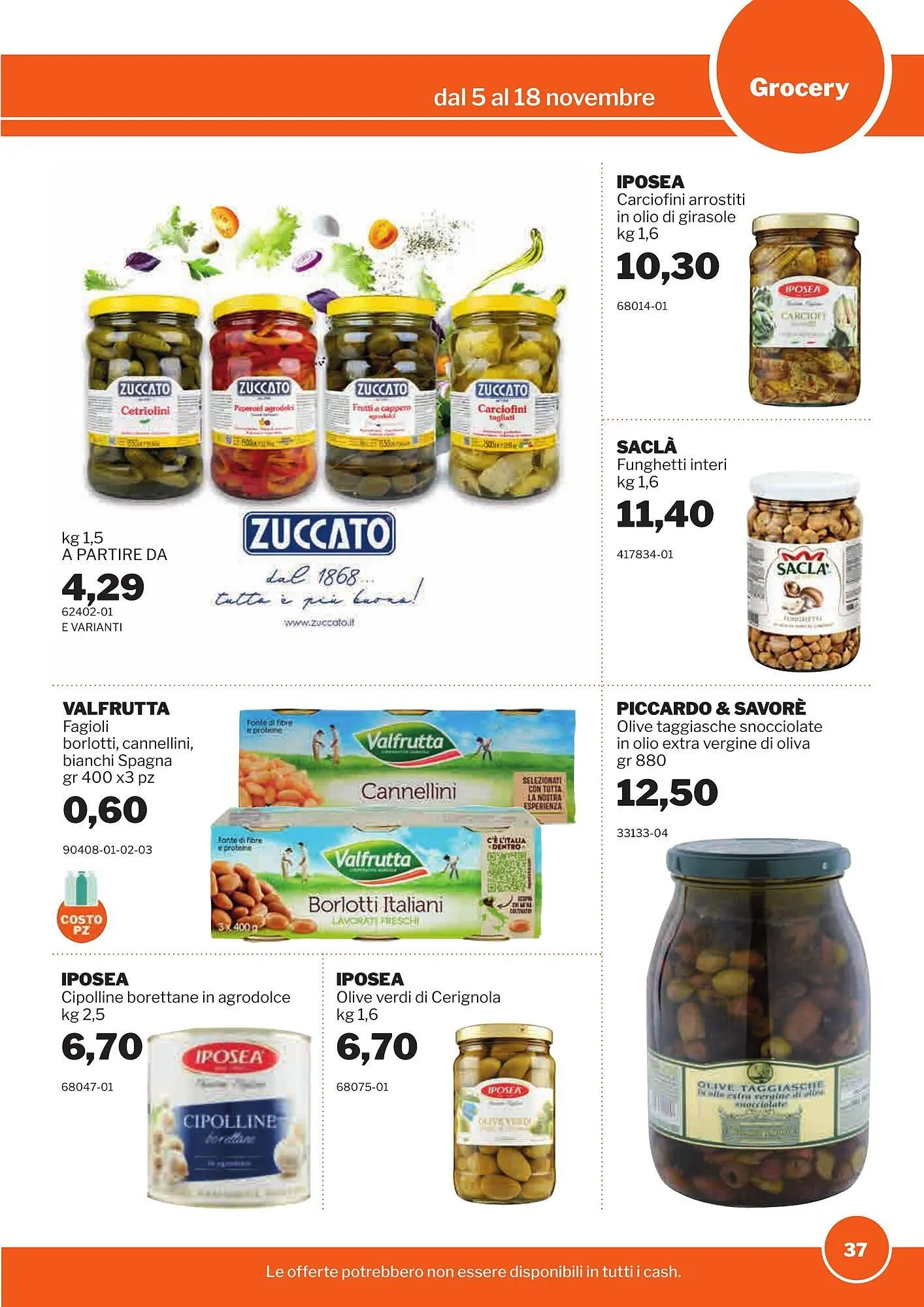 Volantino GrosMarket da 5 novembre a 18 novembre di 2025 - Pagina del volantino 37