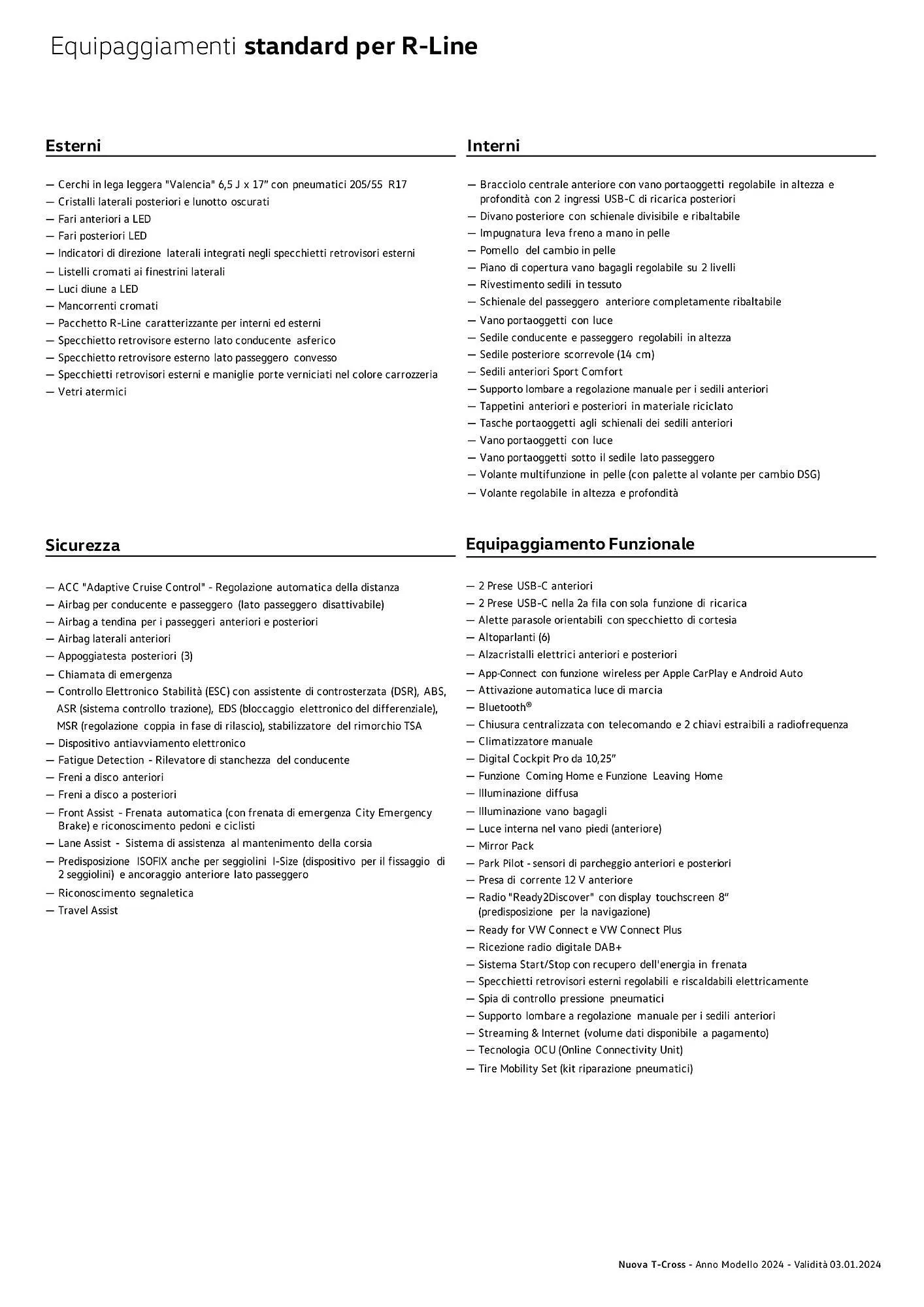 Volantino Volkswagen Nuova T‑Cross da 3 gennaio a 4 gennaio di 2025 - Pagina del volantino 12