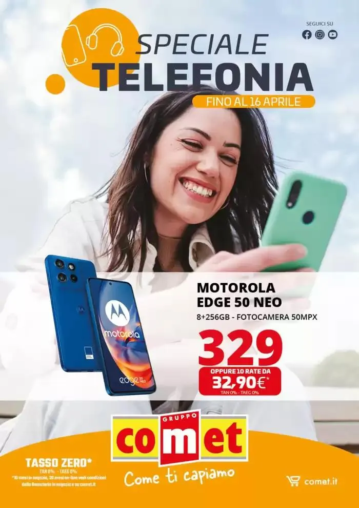 Speciale Telefonia da Comet! da 3 aprile a 16 aprile di 2025 - Pagina del volantino 1