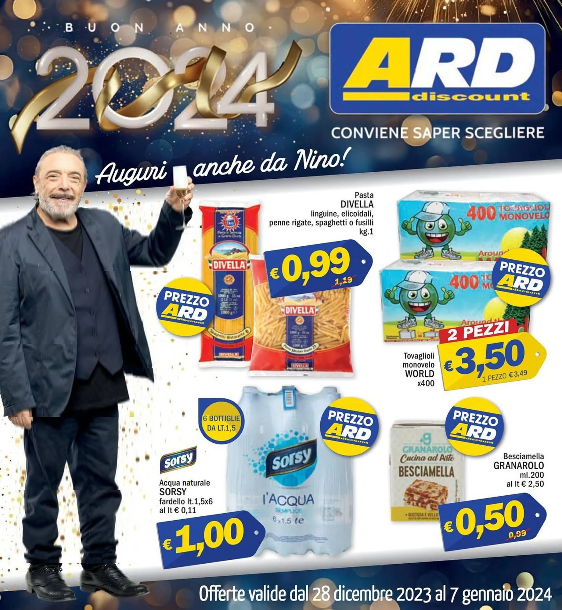Volantino Ard Discount da 28 dicembre a 7 gennaio di 2024 - Pagina del volantino 1