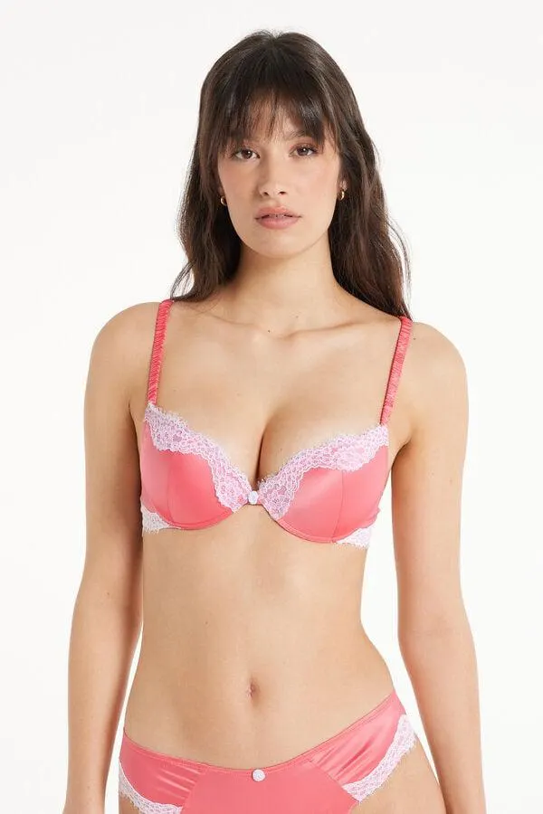 Reggiseno Super Push-up Los Angeles Pastel Baby Satin