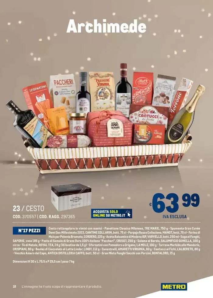 Cesti di Natale Ridotto da 4 novembre a 31 dicembre di 2024 - Pagina del volantino 18