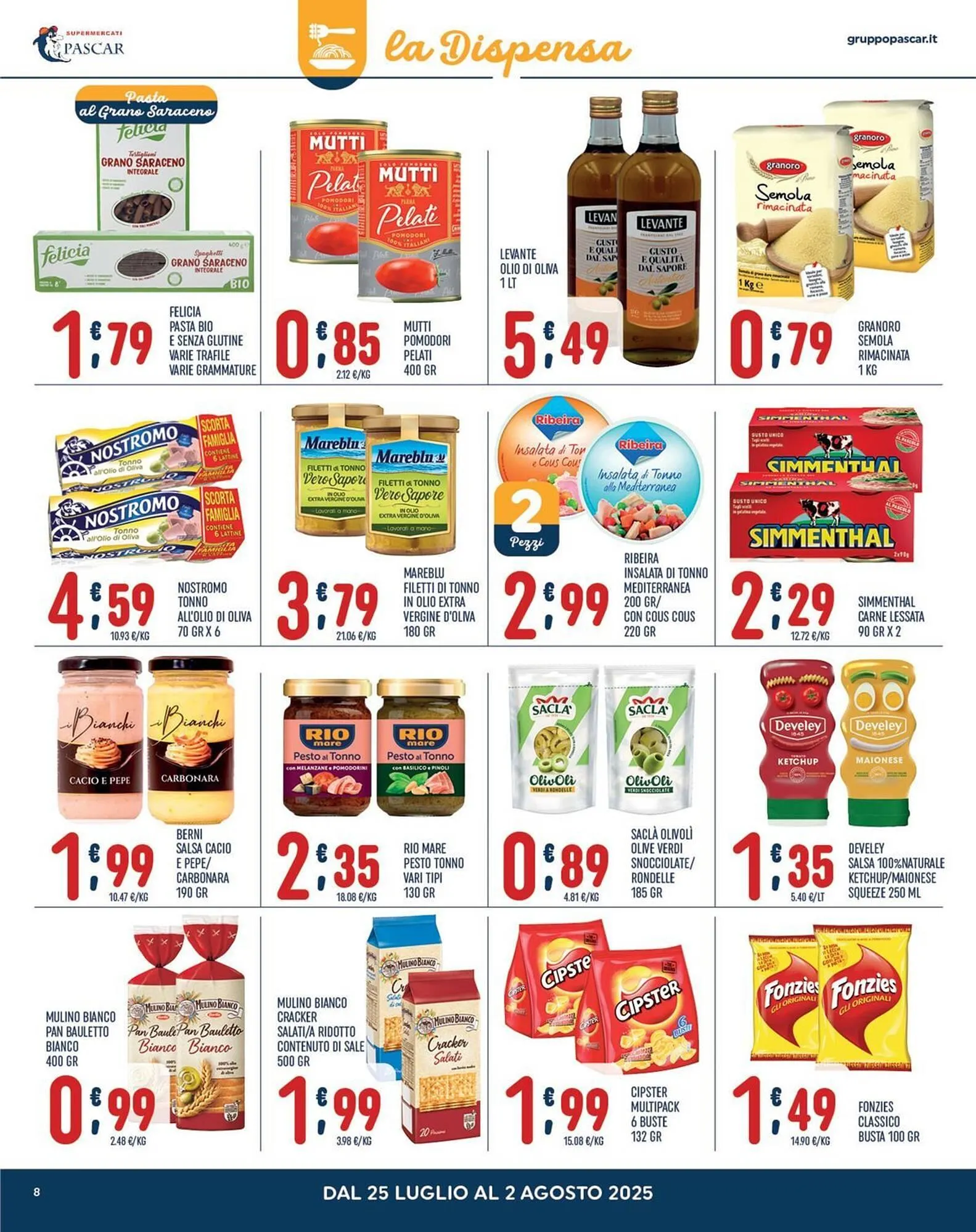 Volantino Gruppo Pascar da 25 luglio a 2 agosto di 2025 - Pagina del volantino 8