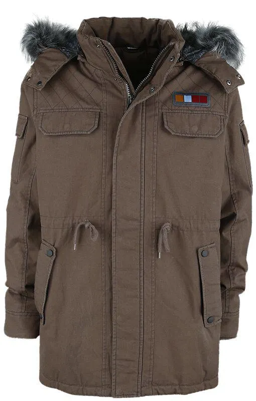 Han Solo Cosplay | Giacca invernale | marrone scuro | Star Wars