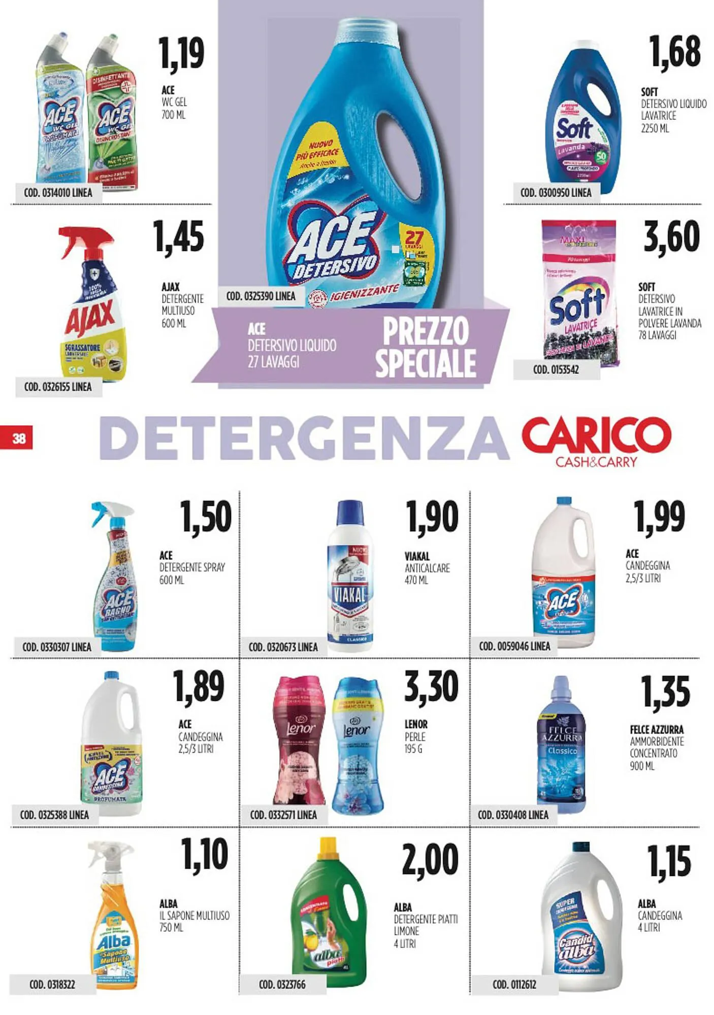 Volantino Carico Cash & Carry da 25 settembre a 8 ottobre di 2025 - Pagina del volantino 38